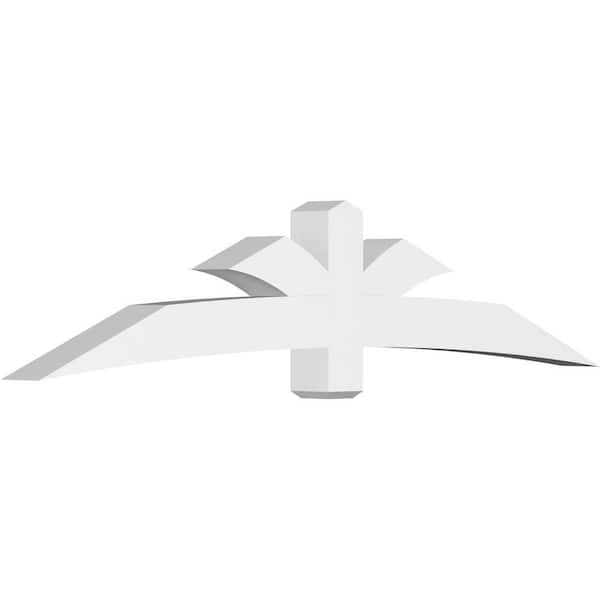 Ekena Millwork Davenport 96 in. W x 20 in. H x 6 in. D Signature Polyurethane Bracket