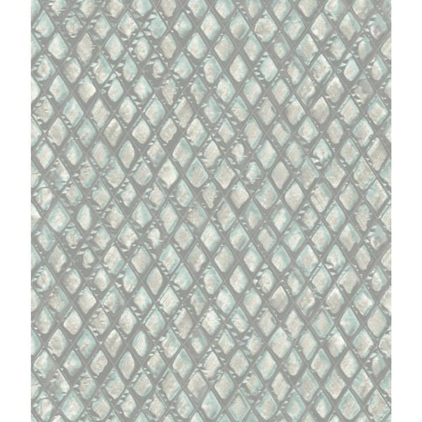 York Wallcoverings Light Blue Diamond Radiance Paper Unpasted Matte Wallpaper, 20.5-in. by 33-ft.