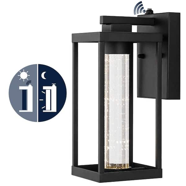 JONATHAN Y Juno 4.75 in. Black Hardwired Outdoor Cylinder Sconce