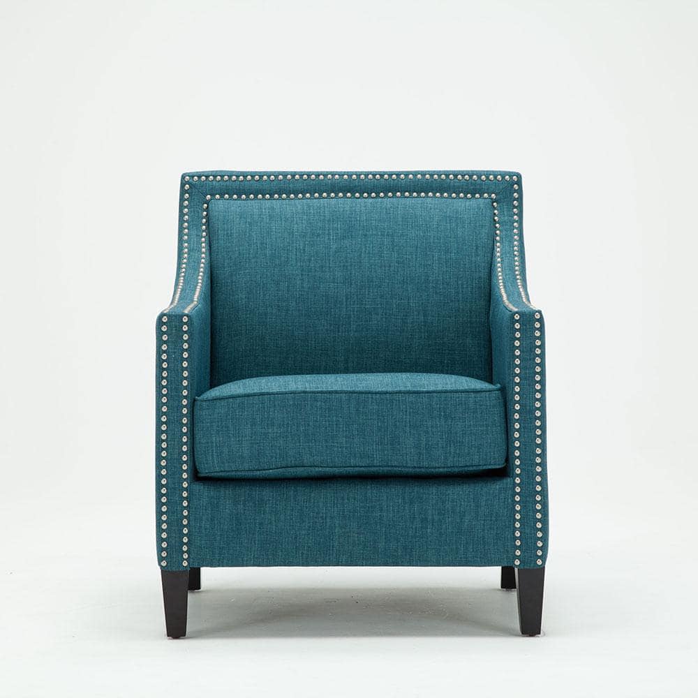 teal blue occasional chair