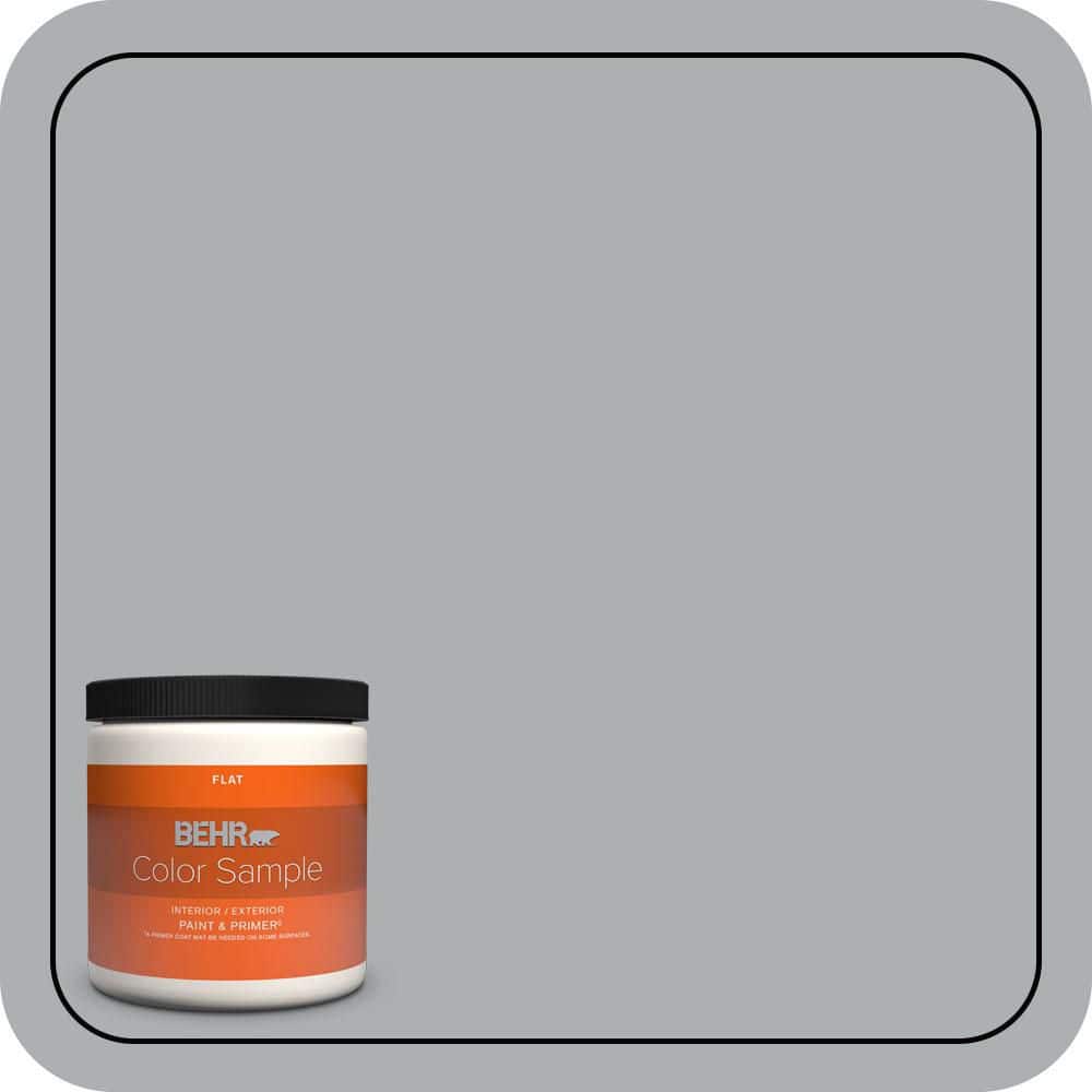 8 oz. #N500-3 Tin Foil Flat Interior/Exterior Paint & Primer Color Sample price history on PriceWatchPro