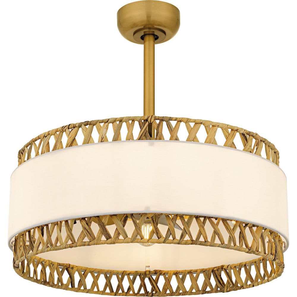 Kate 24 in. Indoor Brushed Gold Ceiling Fan with Remote Included price history on PriceWatchPro