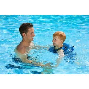 Blue Learn-to-Swim Swimming Pool Float Tube Trainer