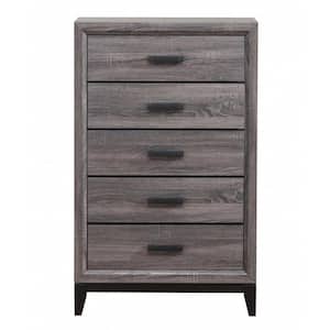 Victoria Gray 5 Drawers 31.1 in Chest of Drawers