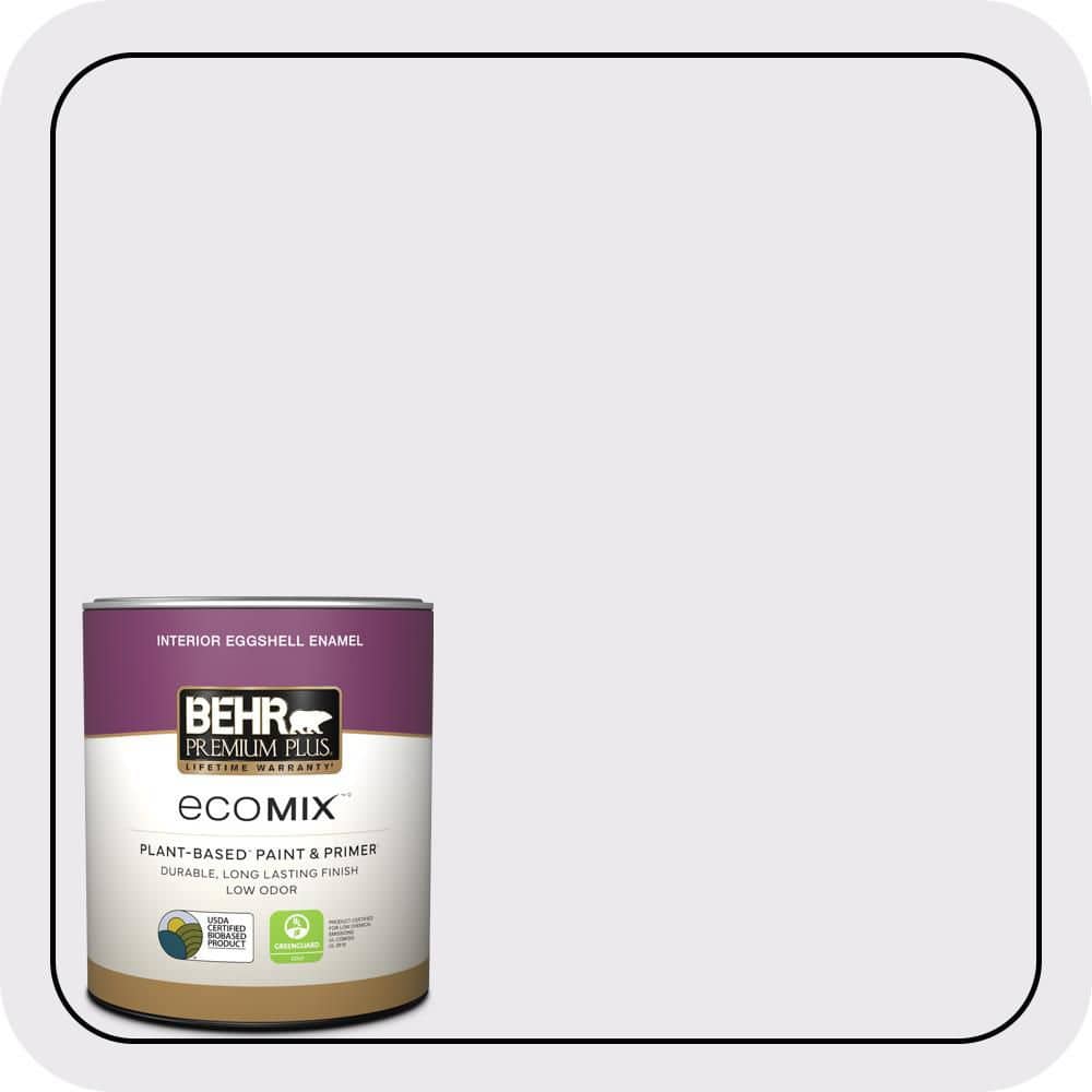 1 qt. #PPL-22 Dried Lavender Eggshell Enamel EcoMix Plant-Based Interior Paint & Primer price history on PriceWatchPro