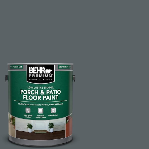 1 gal. Home Decorators Collection #HDC-AC-25 Blue Metal Low-Lustre Enamel Interior/Exterior Porch and Patio Floor Paint