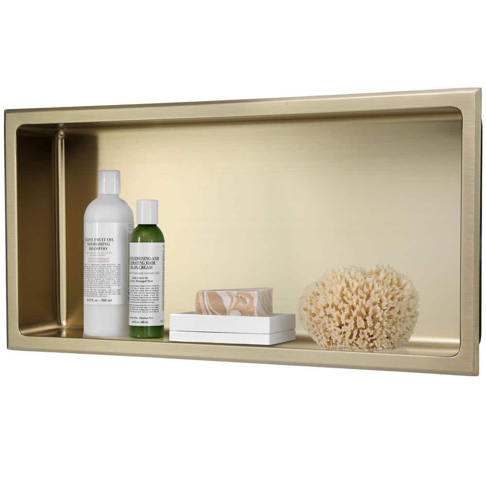 AKDY 24 in. W x 12 in. H x 4 in. D 18-Gauge Stainless Steel Bathroom ...