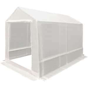 King Canopy Greenhouse Storage Shed 7-Feet by 12-Feet, 1.5-Inch Steel Frame, 6-LEG, Opaque, GH0712