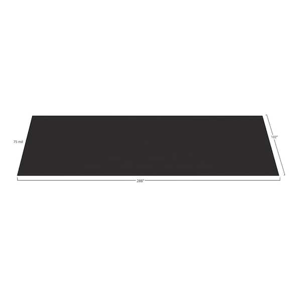 G-Floor Diamond Tread 8.5 ft. x 24 ft. Midnight Black Vinyl Garage Flooring Cover and Protector