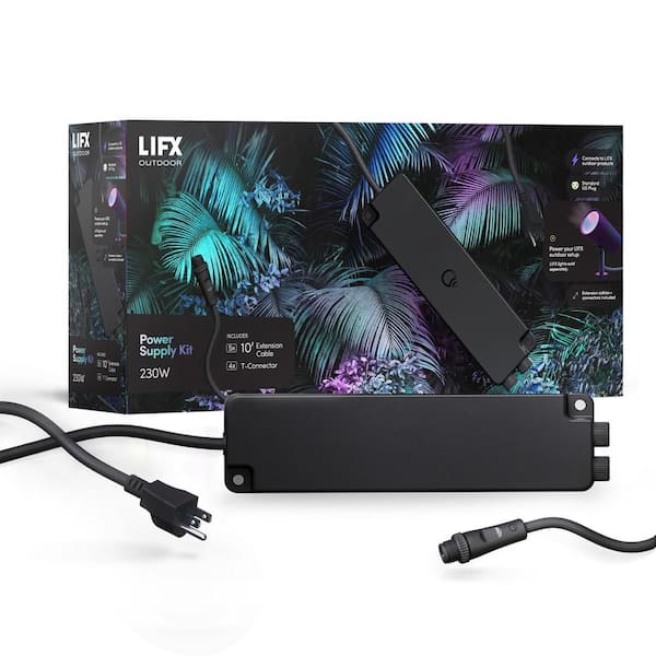 Outdoor Plug-In Low-Voltage Power Supply Kit for Landscape Spotlights And Path Lights