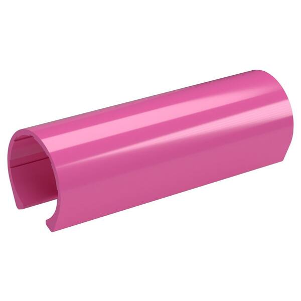 Formufit 1 in. x 4 in. Pink Pipe Clamp Schedule 40 Rigid PVC Material Clip (10-Pack)