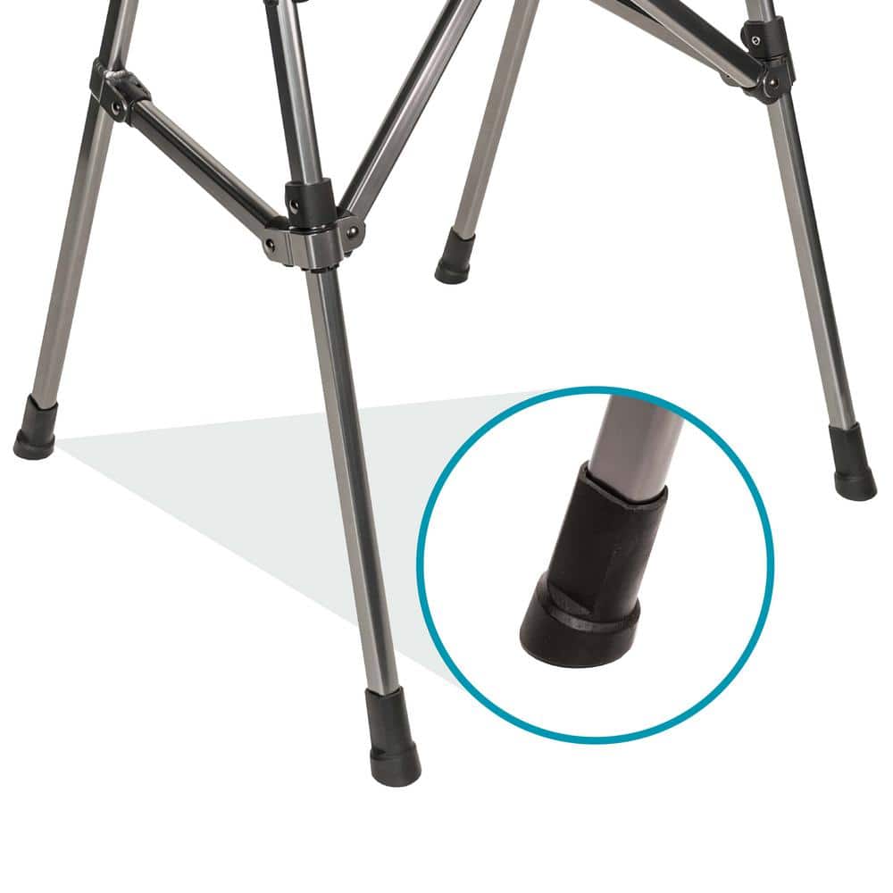Matte Black Lightweight Foldable Walker for Seniors