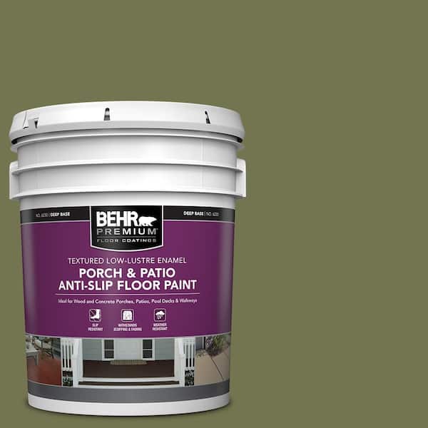 BEHR PREMIUM 5 gal. #S360-6 Secret Meadow Textured Low-Lustre Enamel Interior/Exterior Porch and Patio Anti-Slip Floor Paint