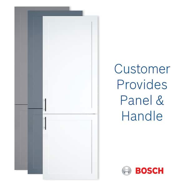 Elektronisch badge Moedig Bosch 800 Series 22 in. 8.3 cu. ft Built-In Bottom Freezer Refrigerator in  Custom Panel Ready with Home Connect, Counter Depth B09IB91NSP - The Home  Depot