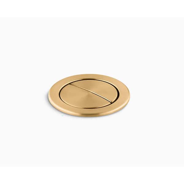 KOHLER Persuade Dual-Flush Actuator in Vibrant Brushed Modern Brass