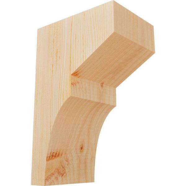 Ekena Millwork 5-1/2 in. x 8 in. x 12 in. Douglas Fir Monterey Smooth Corbel
