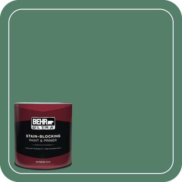 BEHR ULTRA 1 qt. #M430-6 Park Bench Flat Exterior Paint & Primer