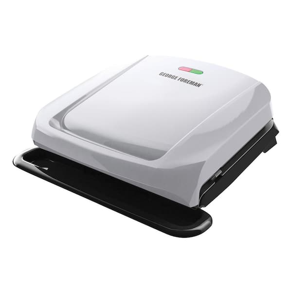 George Foreman 4 Serving Silver Electric Indoor Grill and Panini Press