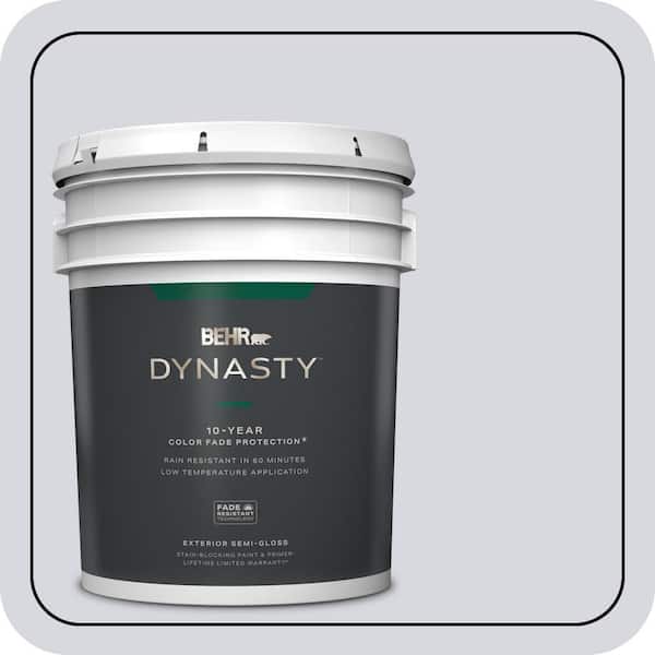 BEHR DYNASTY 5 gal. #MQ3-59 Will O the Wisp Semi-Gloss Exterior Stain-Blocking Paint & Primer