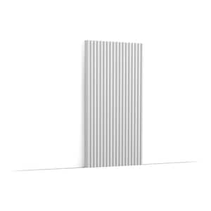 Reed 1/2 in. T x 7/8 ft. x 8-1/2 ft. White Primed Polystyrene Interlock 3D Decorative Wall Paneling (7.08 sq./ft. each)