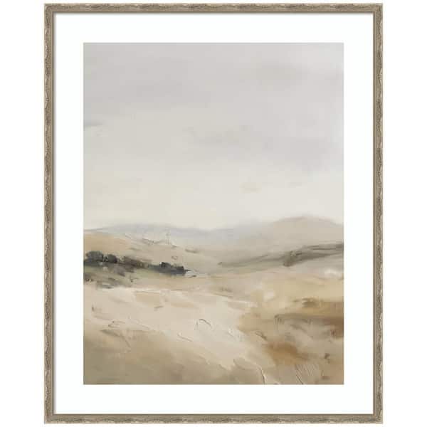 Mila "Fading Fields II" by Amy Lighthall Abstract Framed Art Print 42 in. x 34 in.
