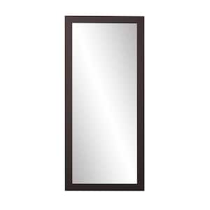32 in. W x 66 in. H Matte Black Framed Tall Mirror