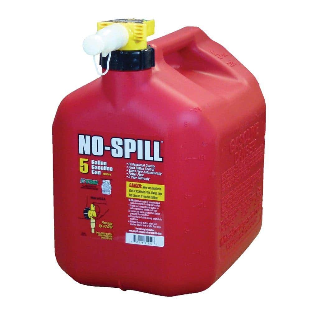 5 Gallon Gas Can 2 HANDLES Gasoline Canister barrel Spill Proof System 