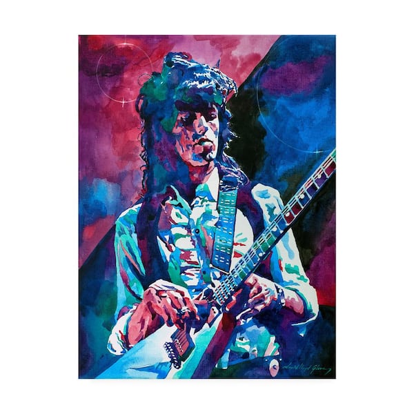 Trademark Fine Art David Lloyd Glover 'Keith Richards A Rolling Stone' Canvas Unframed Photography Wall Art 35 in. x 47 in
