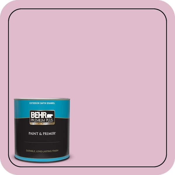 BEHR PREMIUM PLUS 1 qt. #M130-3 Wild Geranium Satin Enamel Exterior Paint & Primer