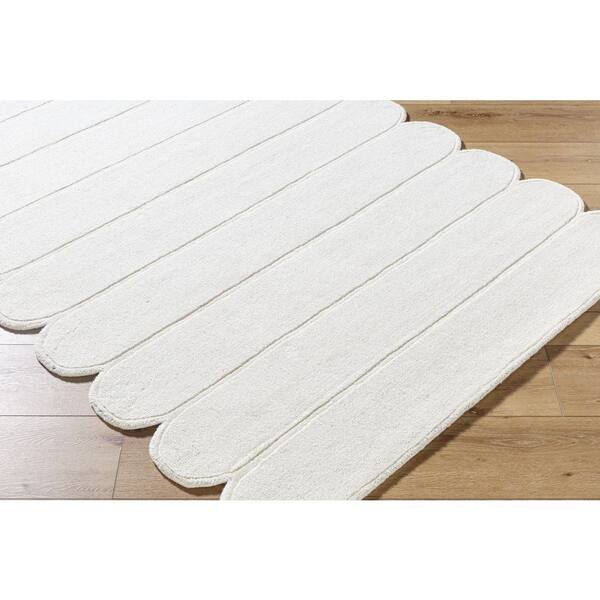 Mystique M-5492 2 ft. x 3 ft. White Handmade Area Rug