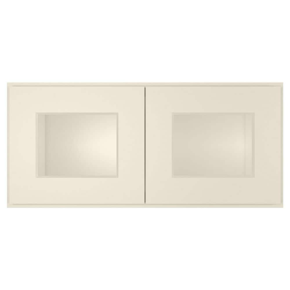 27 in. W X 12 in. D X 12 in. H in Antique White Plywood Ready to Assemble Wall Kitchen Cabinet with 2-Doors price history on PriceWatchPro