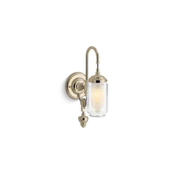 Artifacts 1-Light French Gold Wall Sconce