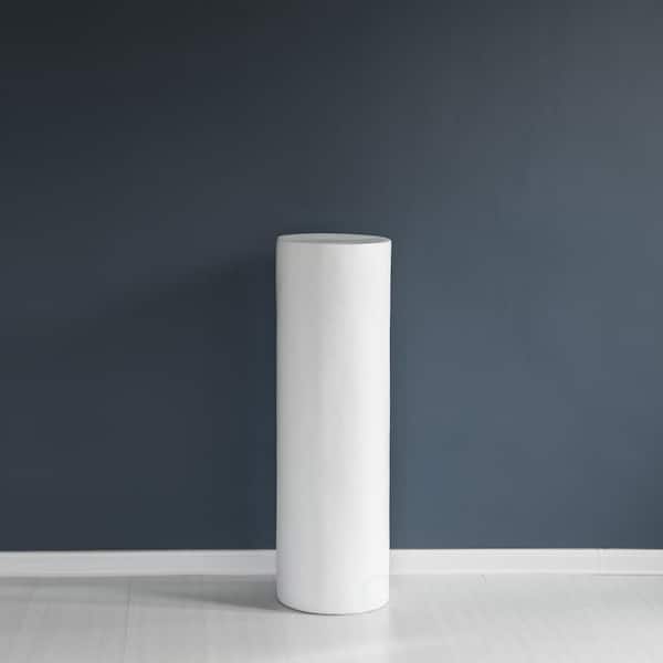 Uniquewise Contemporary Decorative Modern Fiberglass Pillar Column Flower Stand Photography Props - Cylinder Shape Pedestal 40 in.