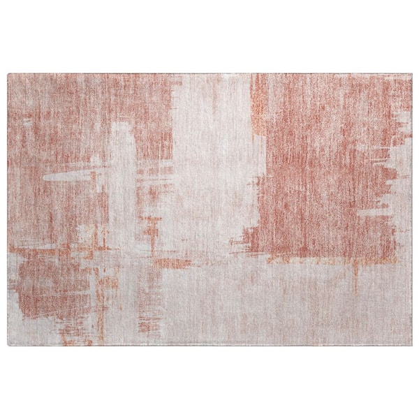 Dream Shag Premium Machine Washable Abstract ADS624 Blush 2 ft. x 3 ft. Accent Rug