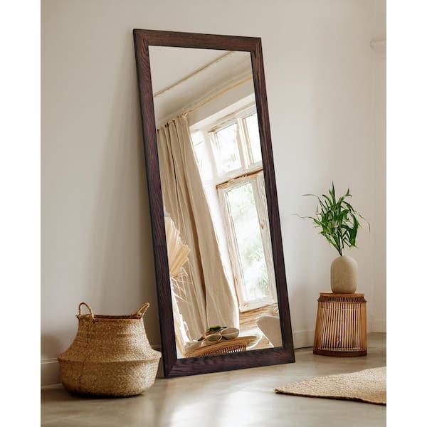 Rayne Mirrors 3 in Black Cherry Frame (70 in. W x 33 in. H