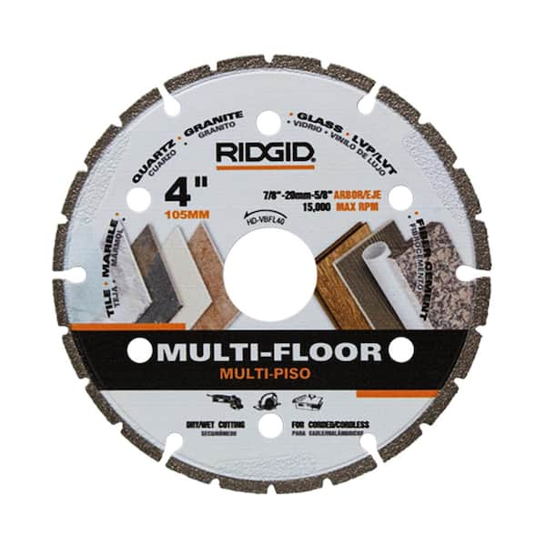 RIDGID 4 in. Multi-Flooring Diamond Blade