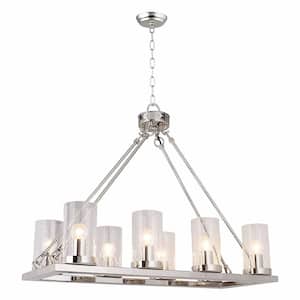 Kevin 4-Light Nickel No Decorative Accents Candlestick Lantern Chandelier for Foyer