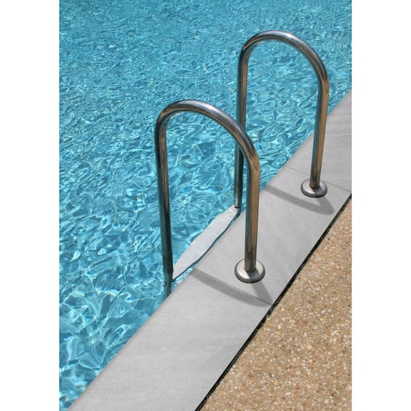 Fossil Snow 2 cm x 13 in. x 24 in. Matte Porcelain Stone Look Pool Coping (4.33 sq. ft./case)