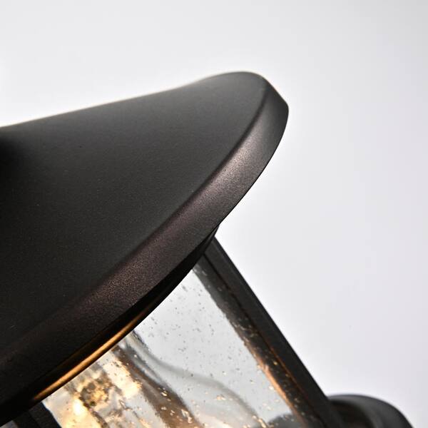 4.25-in W Black Outdoor Flush Mount Light 4.25-in W Black Outdoor Flush Mount Light