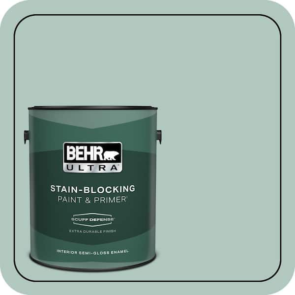 BEHR ULTRA 1 gal. #480E-3 Marina Isle Extra Durable Semi-Gloss Enamel Interior Paint & Primer