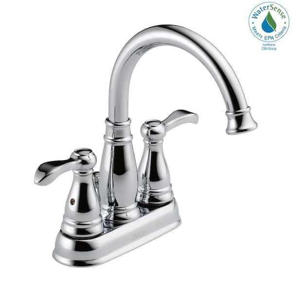 Delta Classic 4 in. Centerset 2-Handle Bathroom Faucet in Chrome  2520LF-A-ECO - The Home Depot