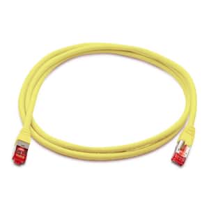CAT6A 10GBPS Professional Grade, SSTP 26 AWG Patch Cable 5 ft. Yellow (2-Pack)