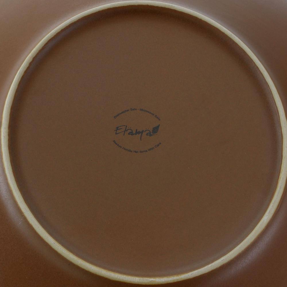 Majestic Wolf Taupe Ceramic Holiday Dinnerware Set for 4