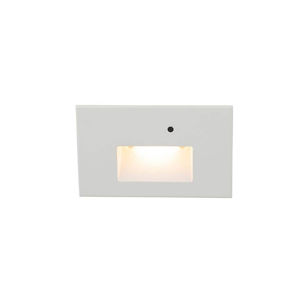 White Dimmable LED Aluminum Step Light with Photocell