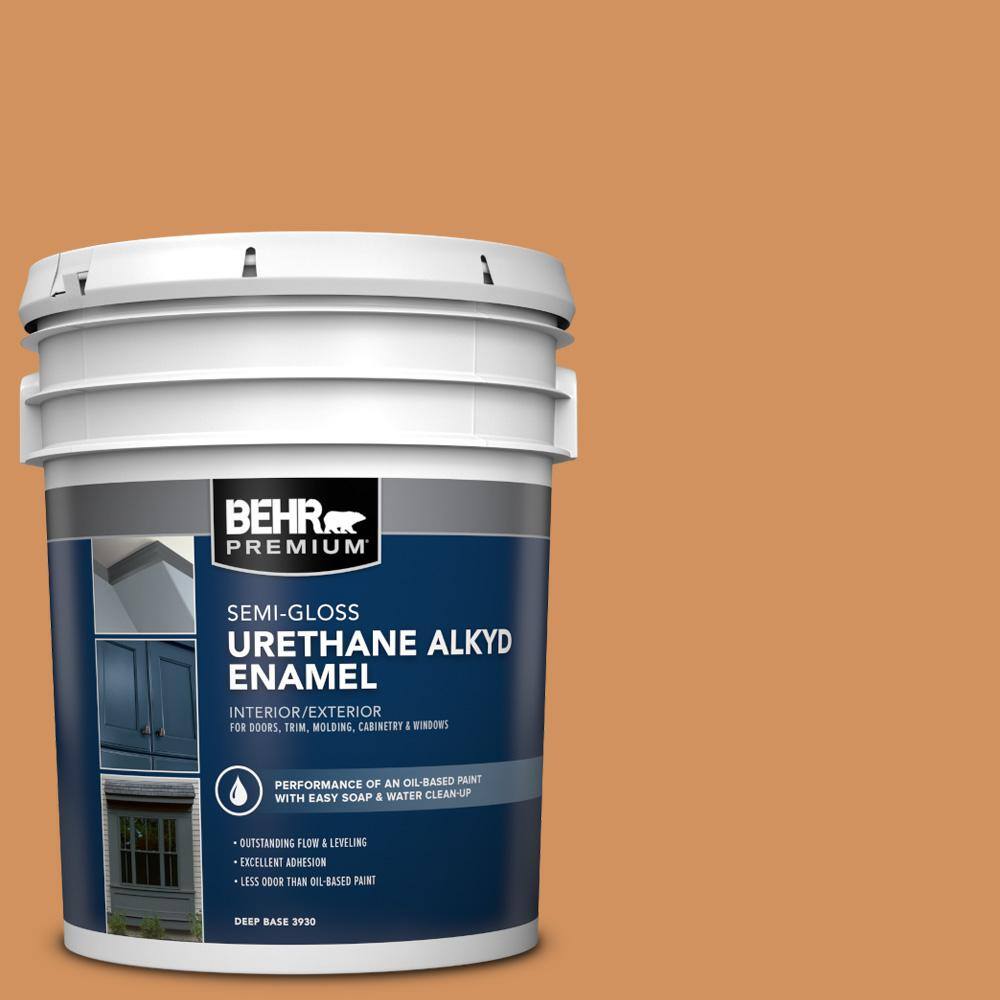 5 gal. #BIC-15 Golden Poppy Urethane Alkyd Semi-Gloss Enamel Interior/Exterior Paint price history on PriceWatchPro