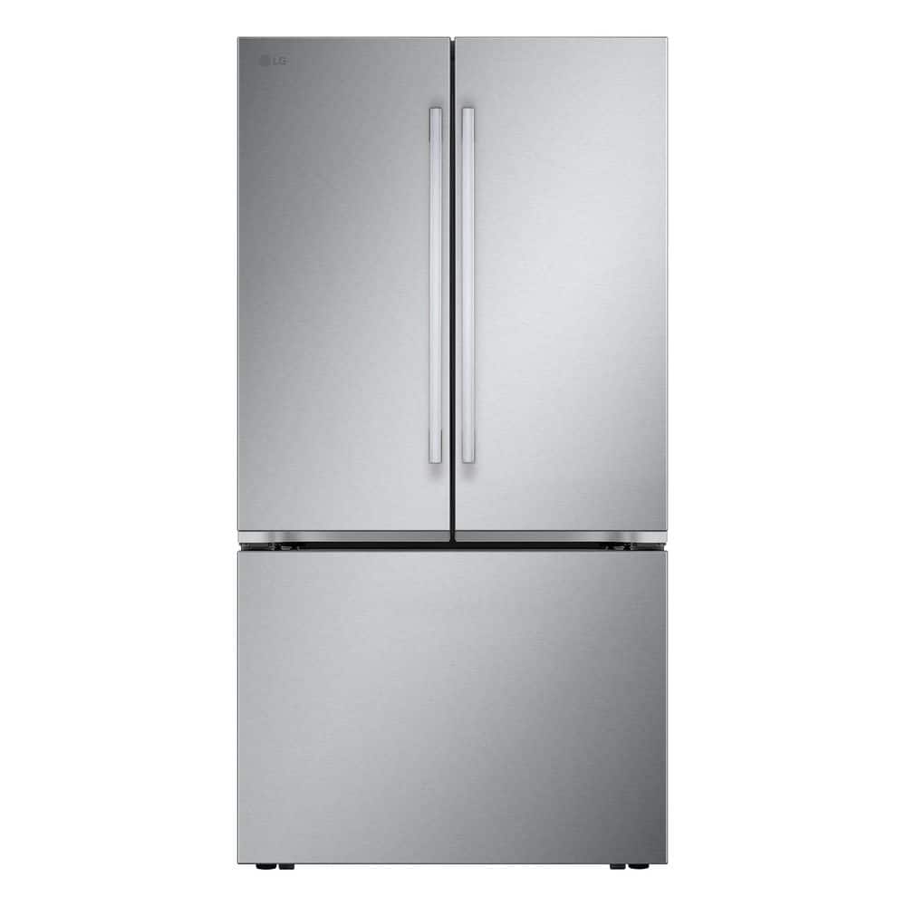 27 cu. ft. Smart Counter-Depth MAX French Door Refrigerator with Internal Water Dispenser in PrintProof Stainless Steel price history on PriceWatchPro