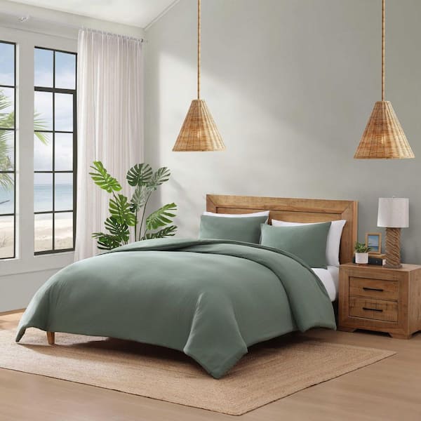 Tommy Bahama Paradisio 3-Piece Jungle Green Cotton Full/Queen