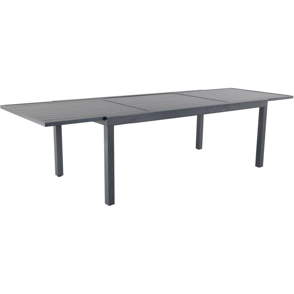 Nova 11-Piece Gray and White Aluminum Outdoor Dining Set