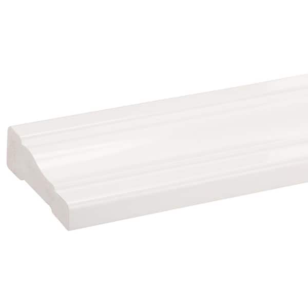 Royal Building Products 2355 11/16 in. x  2 1/4 in. x  96 in. Colonial Primed PVC Casing (1-Piece − 8 Total Linear Feet)