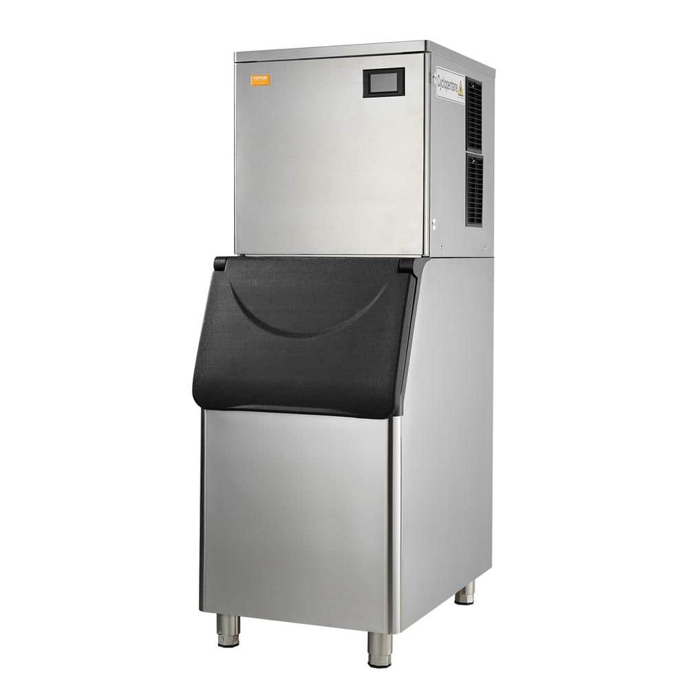 VEVOR Commercial Ice Maker 400 lbs./24 H Full Size Cubes Freestanding ...